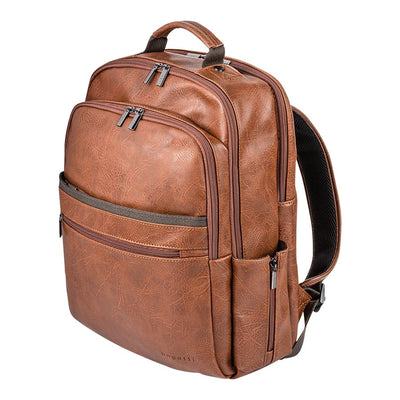 BACKPACK COMP.15" S-LEATH.COGN (BUG515320)