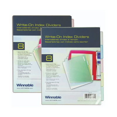 INDEX DIVIDERS POLY 8 TAB (WNNWID-80AD)