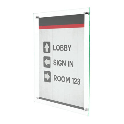 SIGN HOLDER W/BEVELED EDGE 8.5X11" (DEF691290)