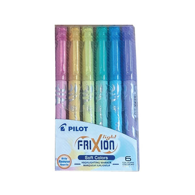 FriXion Light Erasable Highlighters Assorted Pastel Colours 6/pkg (PILSWFL-S6S)