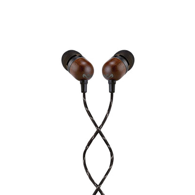 SMILE JAMAICA EARBUDS*BLK/WOOD (HMYEMJE041SBB)