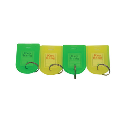 KEY TAG W/INSERT GRN/YLW,20/PK (RSIKMTA-51)