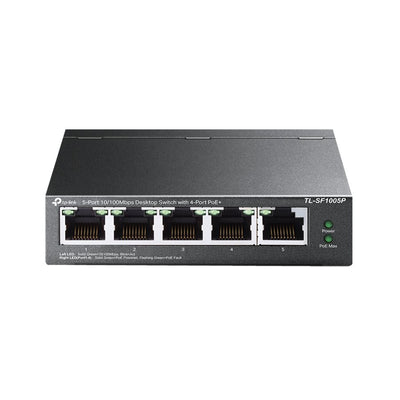 TP-Link 5-Port 10/100Mbps Desktop Switch with 4-Port PoE+ (TPLTL-SF1005P)