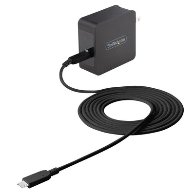 StarTech.com USB C Wall Charger, 60W PD with 6ft/2m Cable, Portable USB Type C Laptop Charger, Universal Adapter, USB IF/ETL Certified (STCWCH1CBK)