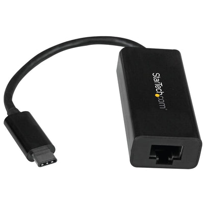 StarTech.com USB-C to Ethernet Adapter, 10/100/1000 Mbps, Gigabit Network Adapter, ASIX AX88179A, 1ft/30cm Cable, Windows/macOS/Linux (STCUS1GC30B)