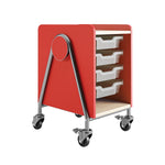 MOBILE FILE CART 1-COLUMN*RED (SAF3921RED)