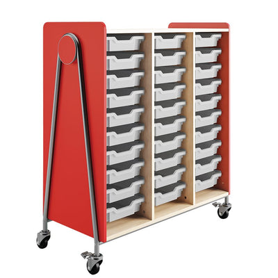 MOBILE FIL.CART 3 COLUMN.RD (SAF3930RED)