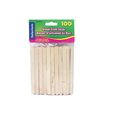 WOOD CRAFT STICKS 4.5''NAT. (LPRSL54951)
