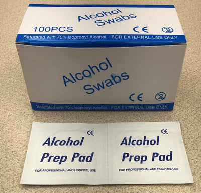 Alcohol Swabs,100/pk,100pk/case (ALCSWAB)