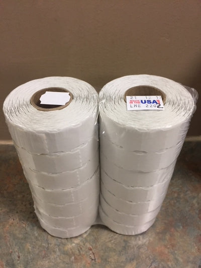 METO 15-22 White labels,14RL/SLV (LAB8426)