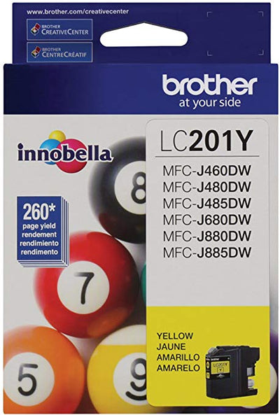 Brother® Innobella™ Standard Yield Inkjet Cartridge Yellow (BRTLC201YS)