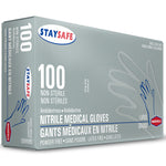 Gloves Exam, Nitrile, Large,Powder Free (MEDINITPFL)