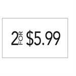 Mighty One Label, Wh,NTP,12m/slv,20slv/bx (LSA2112WH)