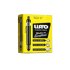 Marker, Black,China,12/box,Listo (LIS1620BBK)