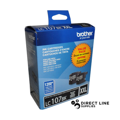 LC107BKS Black Super H/Y Ink, 2/PACK (BRTLC1072PKS)