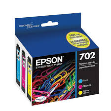 Epson 702 Cyan/Magenta/Yellow Ink Cartridge Combo Pack (T702520-S) (EPST702520)